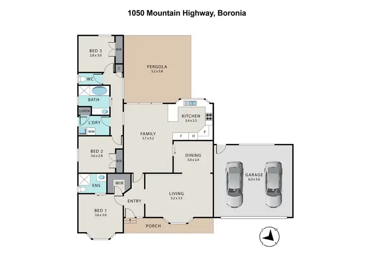 Floorplan of Homely house listing, 1050 Mountain Highway, Boronia VIC 3155