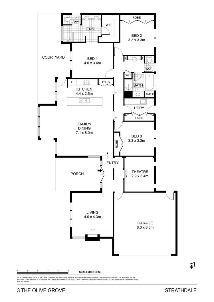 Floorplan of Homely house listing, 3 The Olive Grove, Strathdale VIC 3550