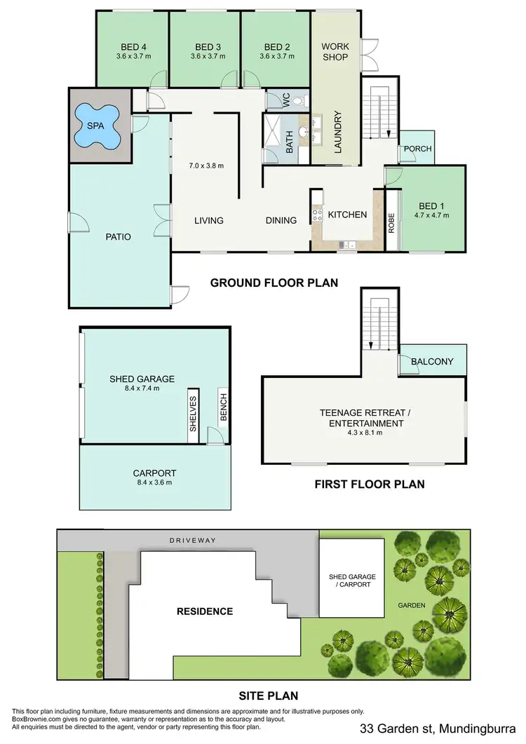 Floorplan of Homely house listing, 33 GARDEN STREET, Mundingburra QLD 4812