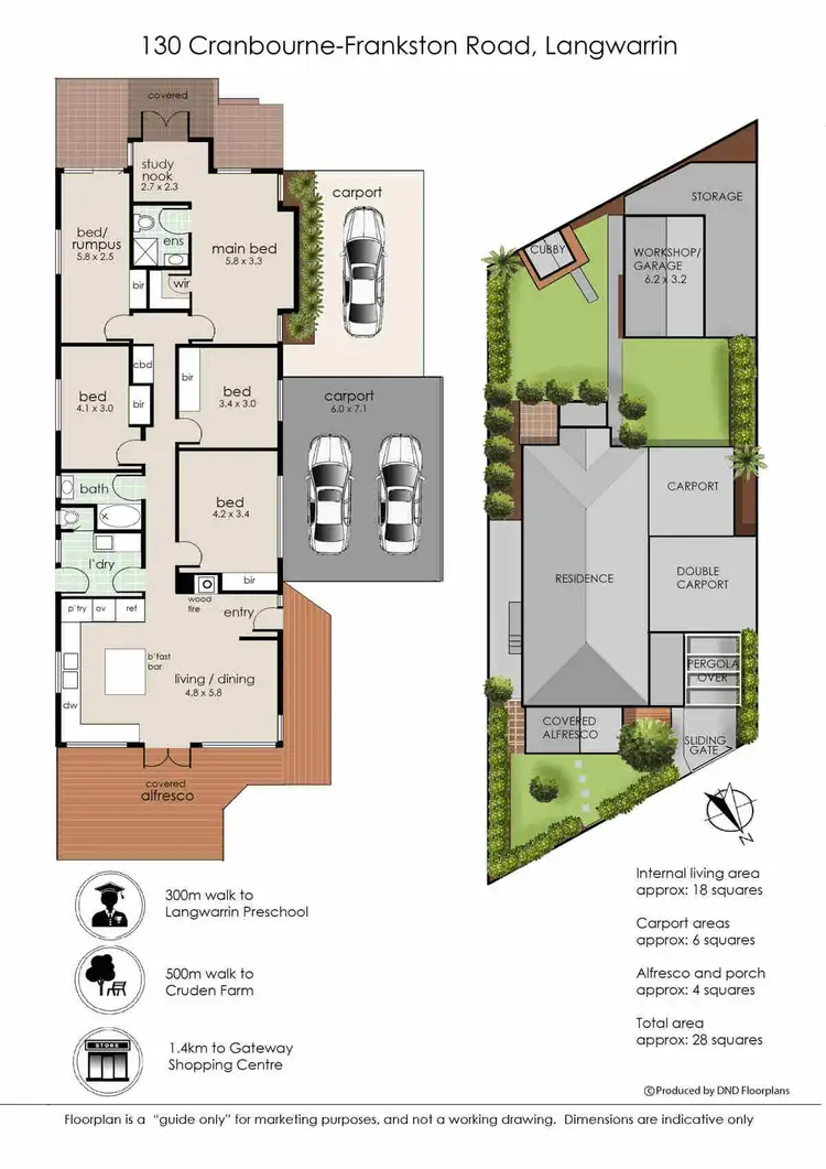 Floorplan of Homely house listing, 130 Cranbourne-Frankston Road, Langwarrin VIC 3910