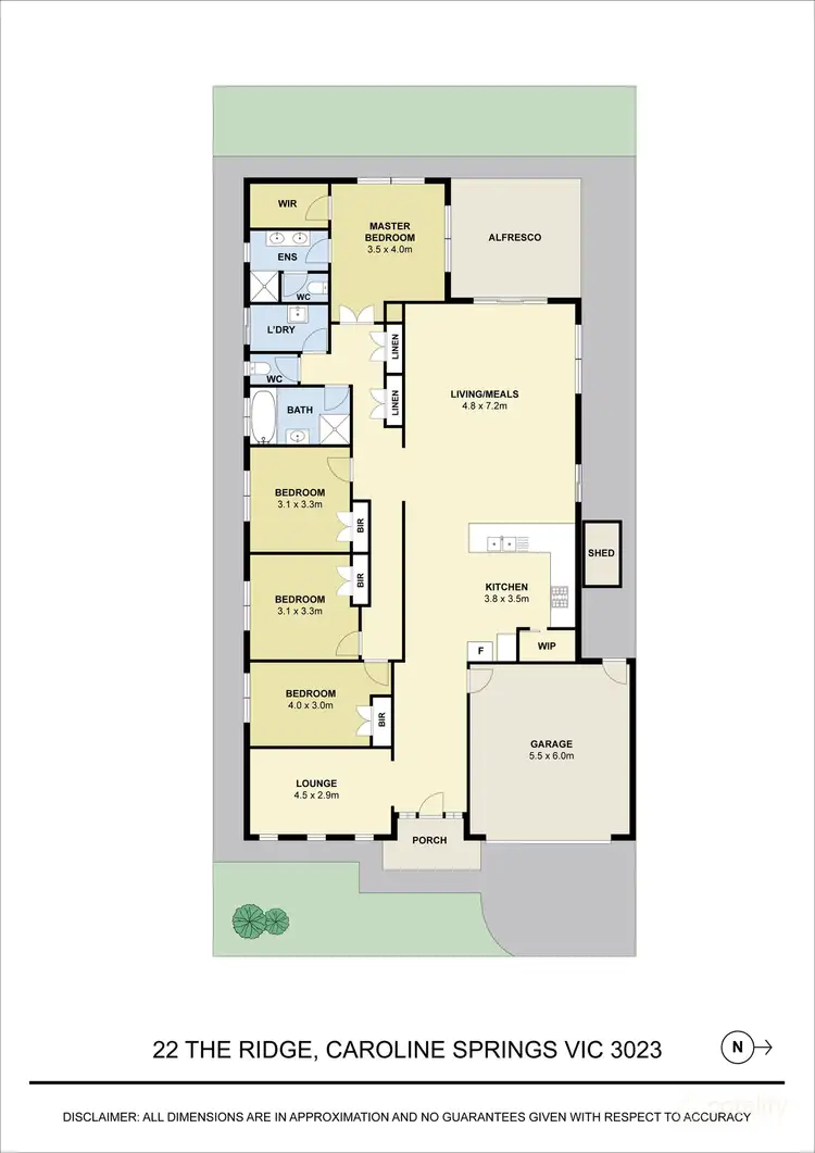 Floorplan of Homely house listing, 22 The Ridge, Caroline Springs VIC 3023