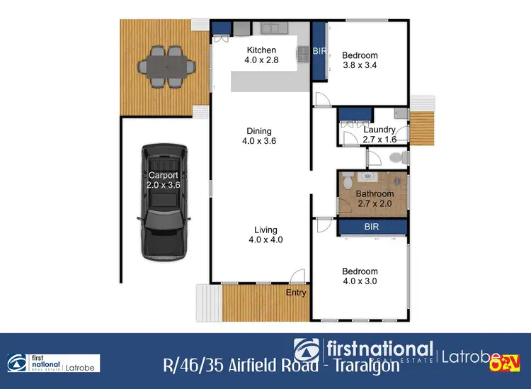 Floorplan of Homely retirement listing, R46/35 Airfield Road, Traralgon VIC 3844