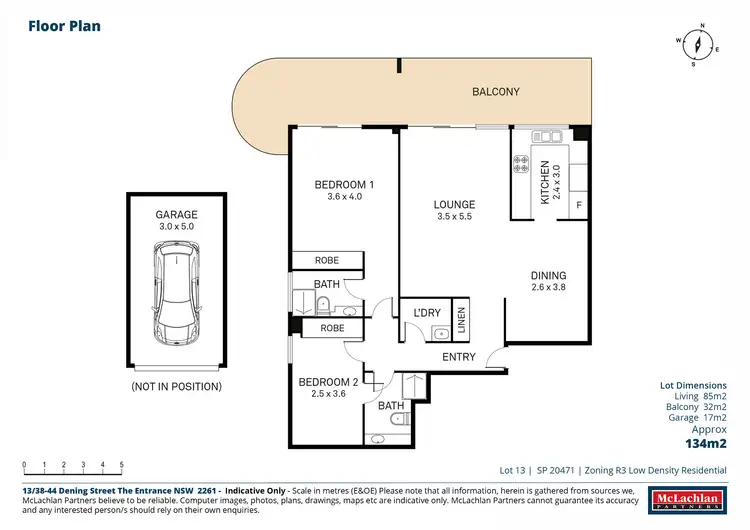 Floorplan of Homely apartment listing, 13/38-44 Dening Street, The Entrance NSW 2261