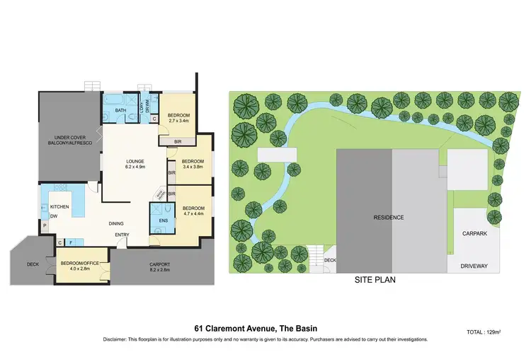 Floorplan of Homely house listing, 61 Claremont Avenue, The Basin VIC 3154