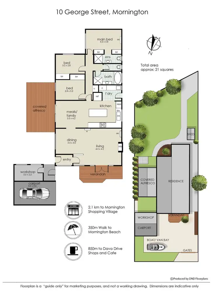 Floorplan of Homely house listing, 10 George Street, Mornington VIC 3931
