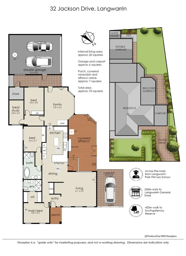 Floorplan of Homely house listing, 32 Jackson Drive, Langwarrin VIC 3910