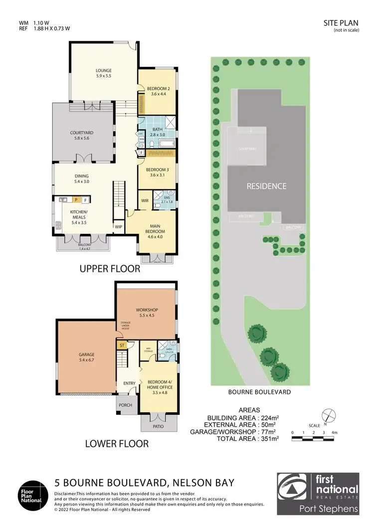 Floorplan of Homely house listing, 5 Bourne Boulevarde, Nelson Bay NSW 2315