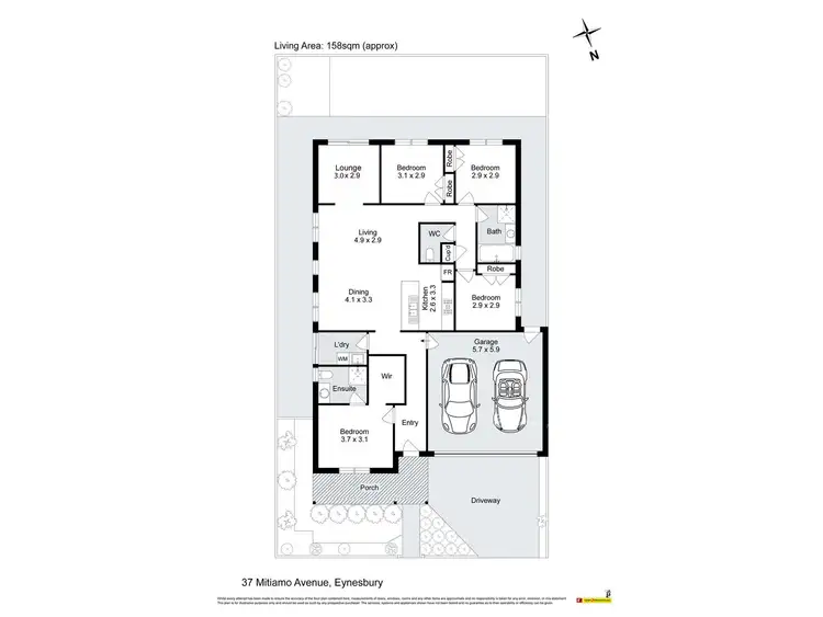 Floorplan of Homely house listing, 37 Mitiamo Street, Eynesbury VIC 3338