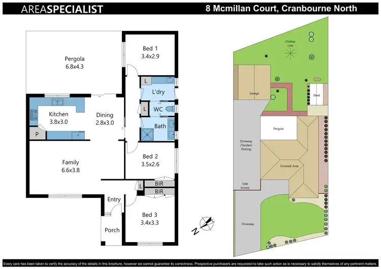 Floorplan of Homely house listing, 8 McMillan Court, Cranbourne North VIC 3977