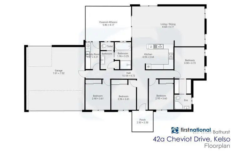 Floorplan of Homely house listing, 42A Cheviot Drive, Kelso NSW 2795