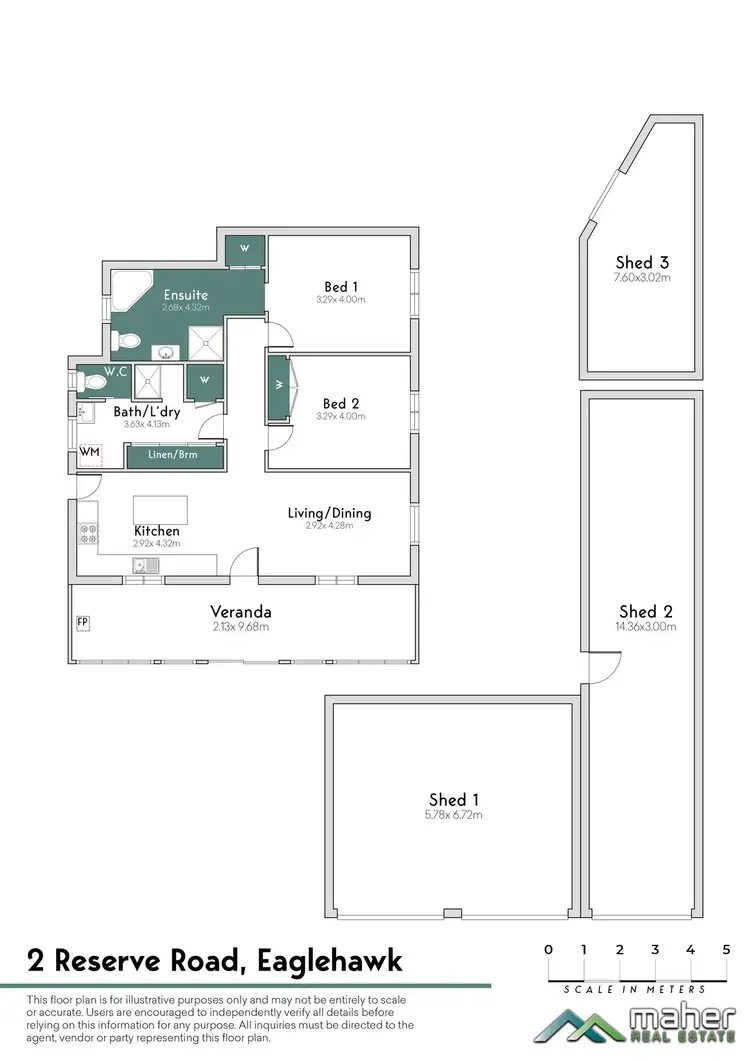 Floorplan of Homely house listing, 2 Reserve Street, Eaglehawk VIC 3556