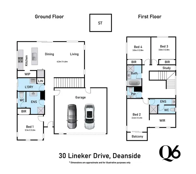 Floorplan of Homely house listing, 30 Lineker Drive, Deanside VIC 3336