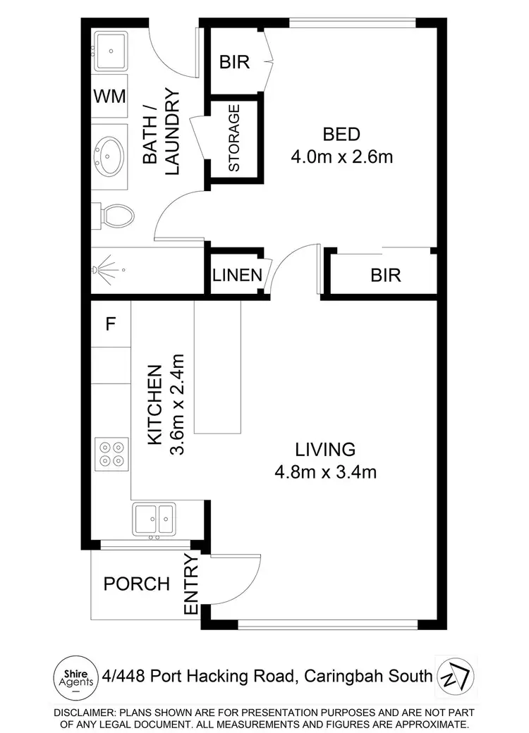 Floorplan of Homely villa listing, 4/448 Port Hacking Road, Caringbah South NSW 2229