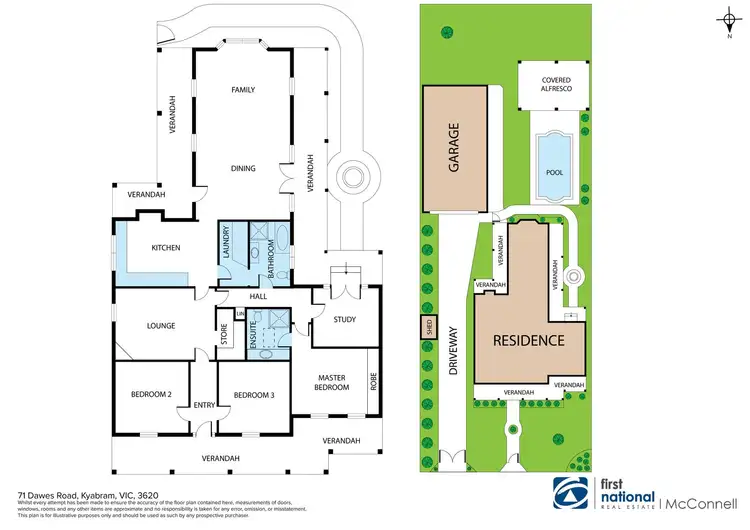 Floorplan of Homely house listing, 71 Dawes Road, Kyabram VIC 3620