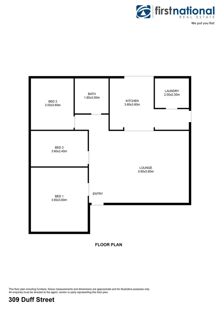 Floorplan of Homely house listing, 309 Duff Street, Broken Hill NSW 2880