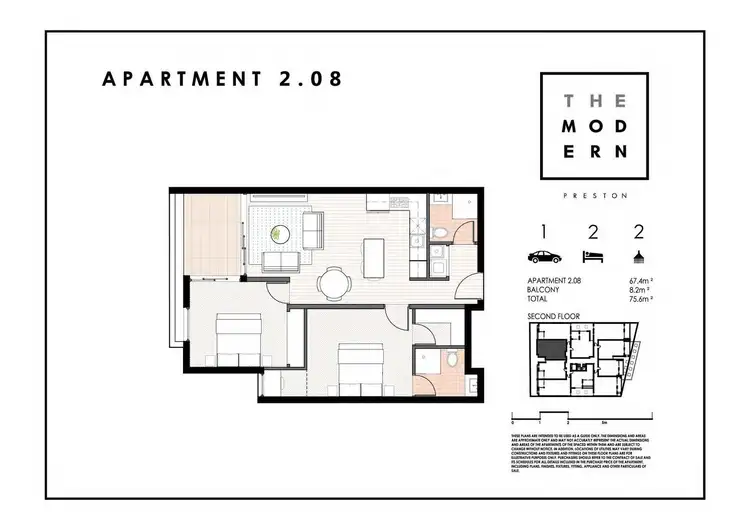 Floorplan of Homely apartment listing, 208/501-503 Plenty Road, Preston VIC 3072