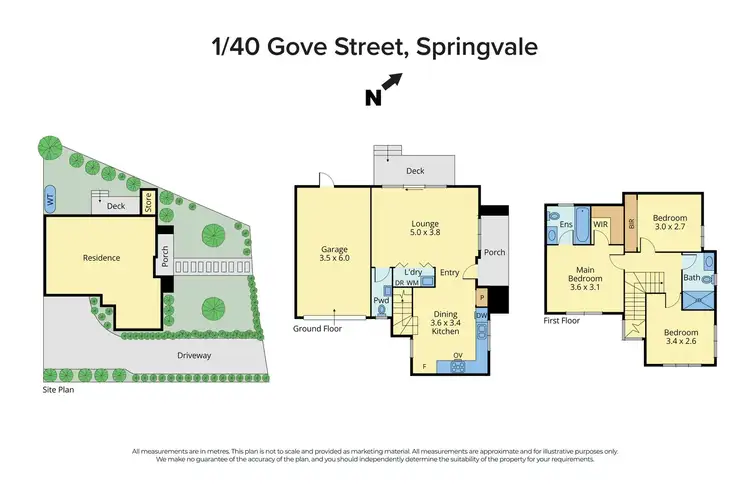 Floorplan of Homely townhouse listing, 1/40 Gove Street, Springvale VIC 3171