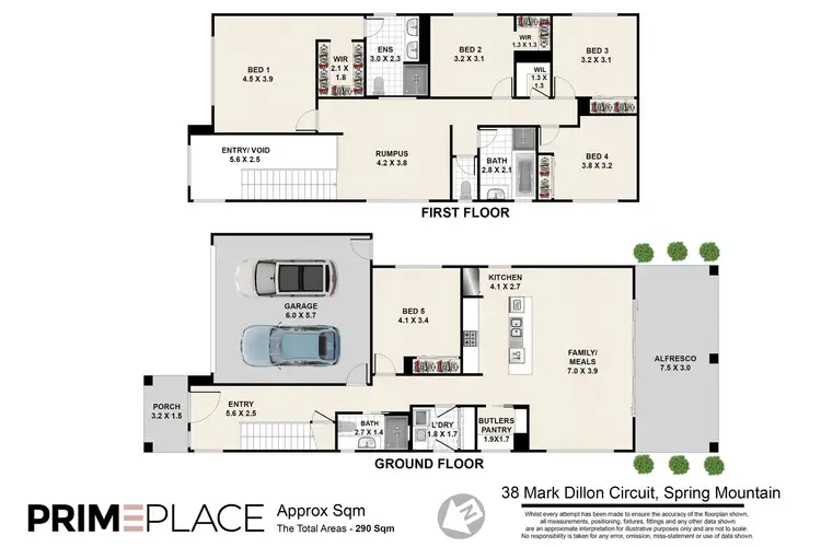 Floorplan of Homely house listing, 38 Mark Dillon Circuit, Spring Mountain QLD 4300