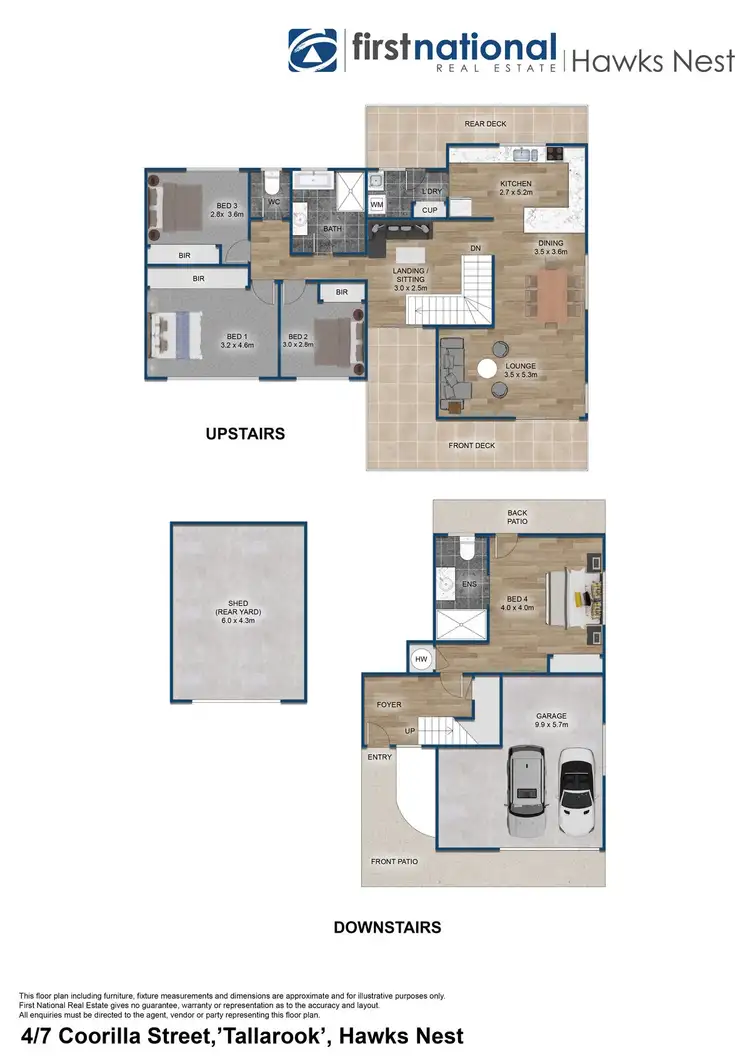 Floorplan of Homely townhouse listing, 4/7 Coorilla Street 'Tallarook', Hawks Nest NSW 2324