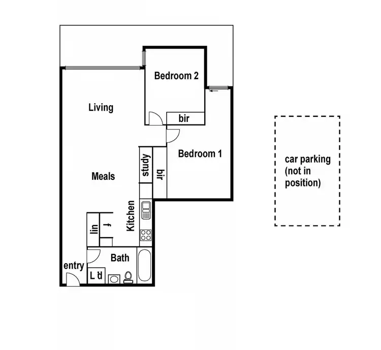 Floorplan of Homely apartment listing, 506/62 Mt Alexander Road, Travancore VIC 3032