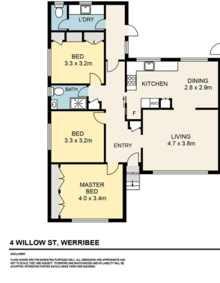 Floorplan of Homely house listing, 4, Willow Street, Werribee VIC 3030