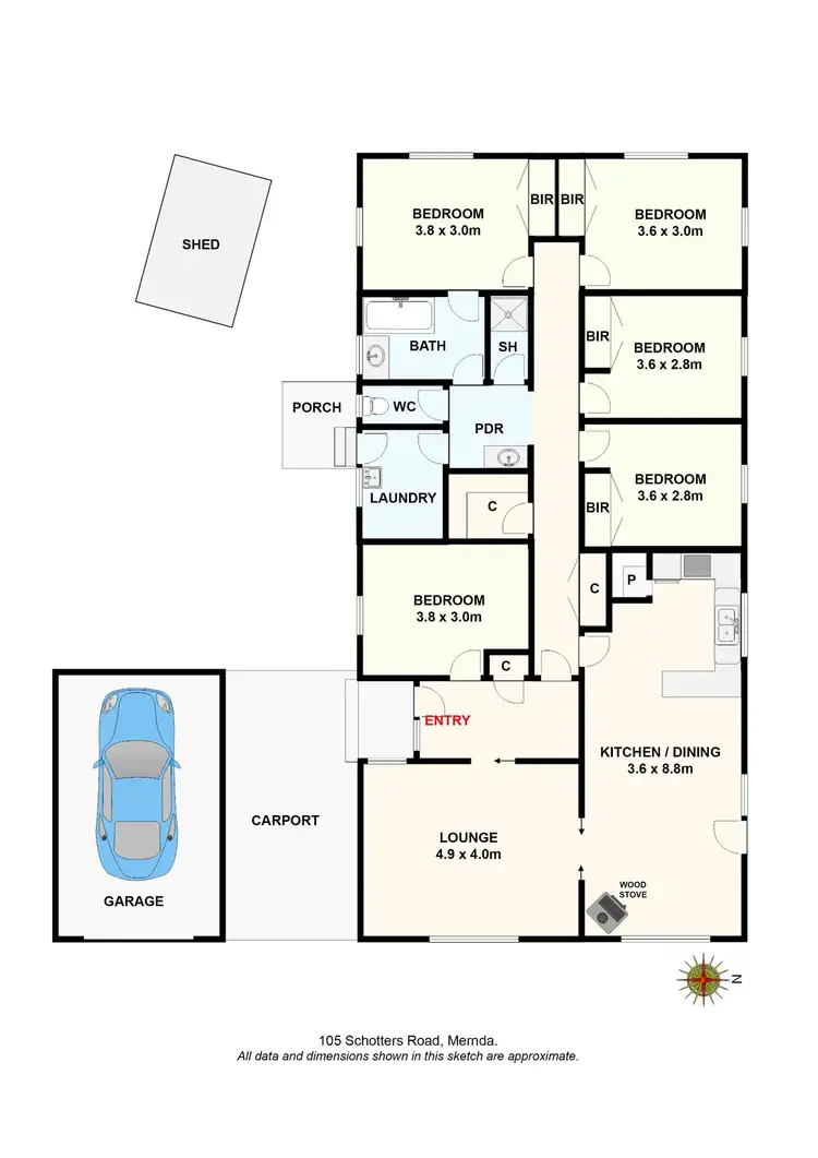 Floorplan of Homely house listing, 105 & Part 97 Schotters Road, Mernda VIC 3754