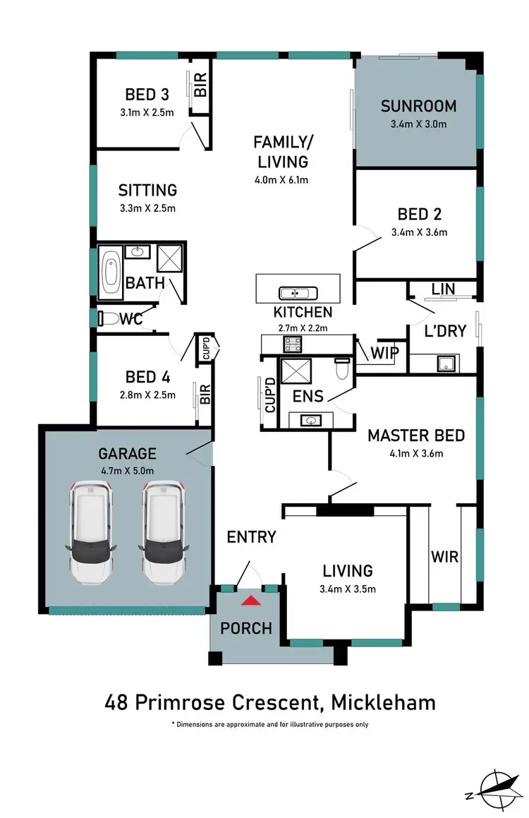 Floorplan of Homely house listing, 48 Primrose Crescent, Mickleham VIC 3064