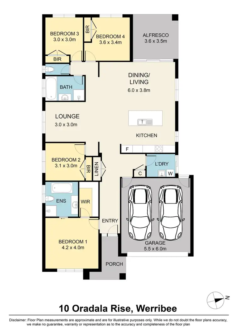 Floorplan of Homely house listing, 10 Oradala Rise, Werribee VIC 3030