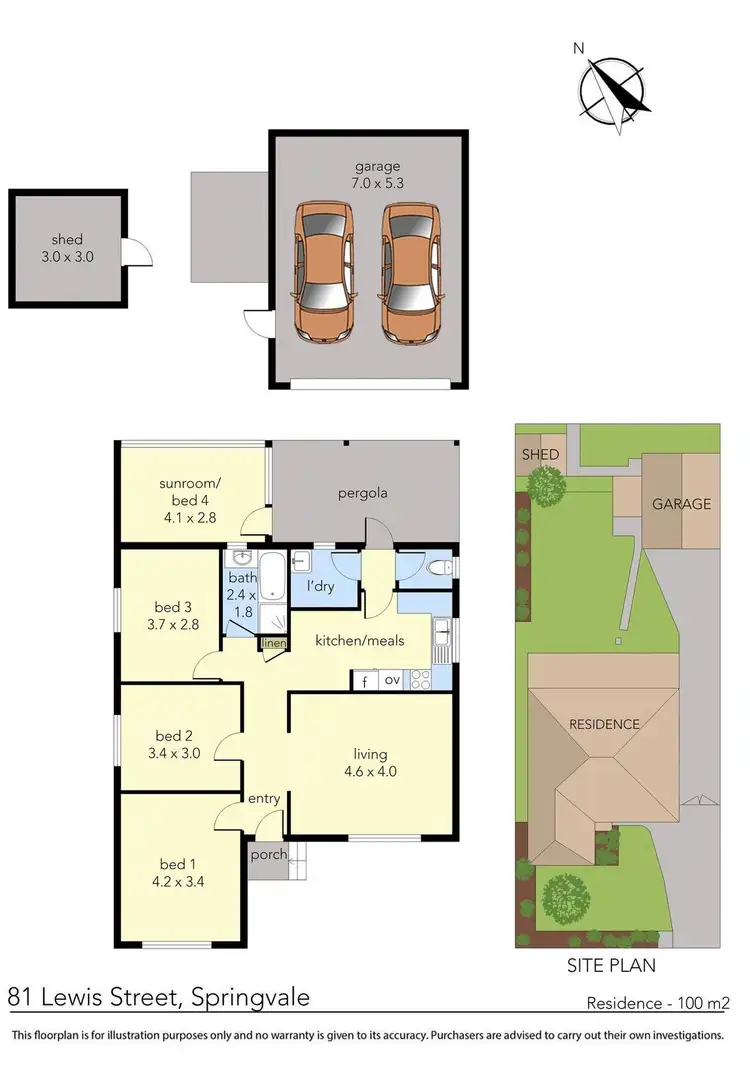 Floorplan of Homely house listing, 81 Lewis Street, Springvale VIC 3171