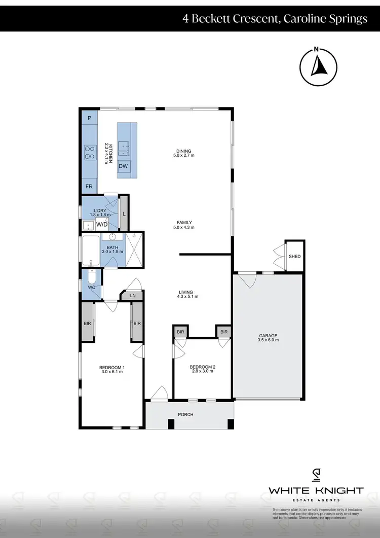 Floorplan of Homely house listing, 4 Beckett Crescent, Caroline Springs VIC 3023