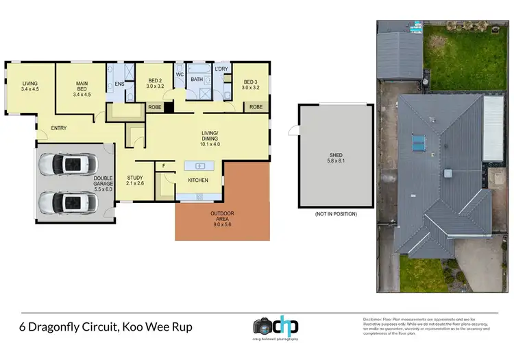 Floorplan of Homely house listing, 6 Dragonfly Court, Koo Wee Rup VIC 3981