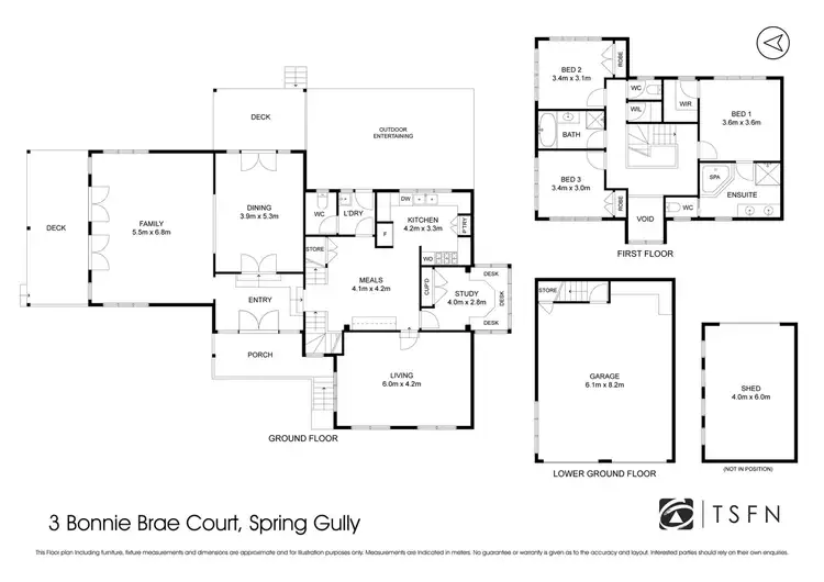 Floorplan of Homely house listing, 3 Bonnie Brae Court, Spring Gully VIC 3550