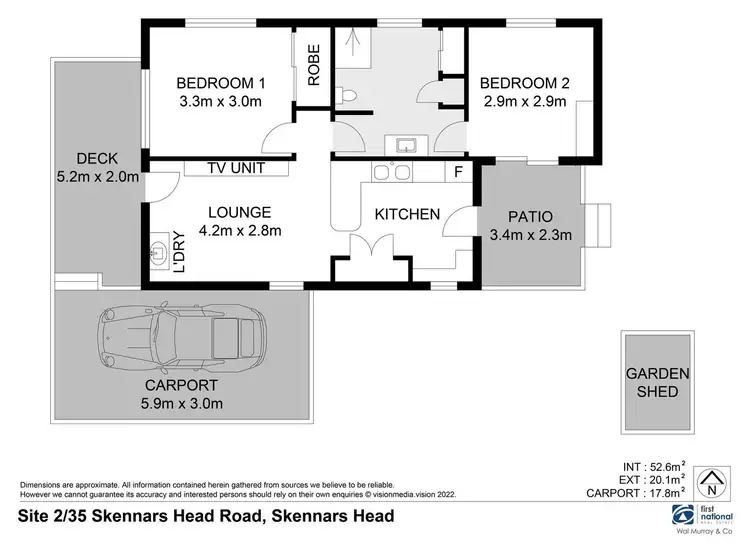 Floorplan of Homely house listing, 2/35 Skennars Head Road, Skennars Head NSW 2478