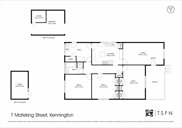 Floorplan of Homely house listing, 7 Mafeking Street, Kennington VIC 3550