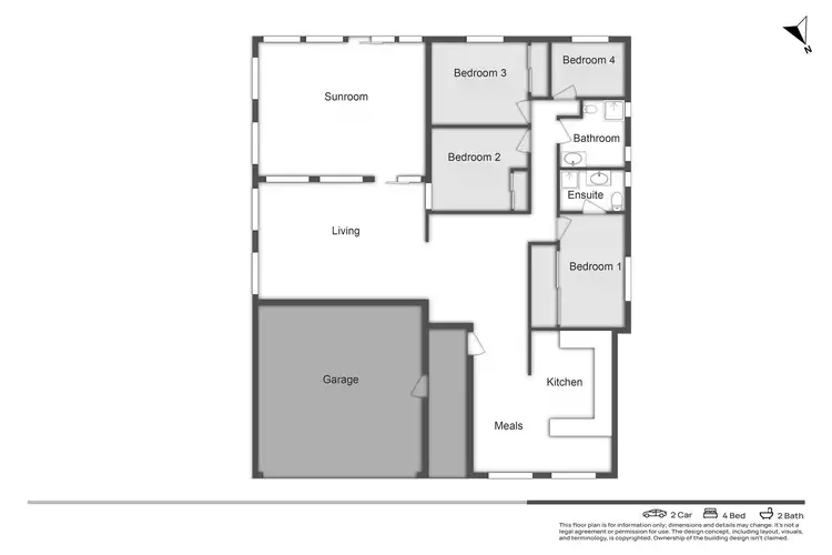 Floorplan of Homely house listing, 6 Jamieson Avenue, Rowville VIC 3178