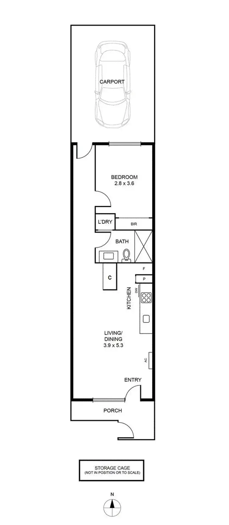 Floorplan of Homely apartment listing, 5007/185 Weston Street, Brunswick East VIC 3057