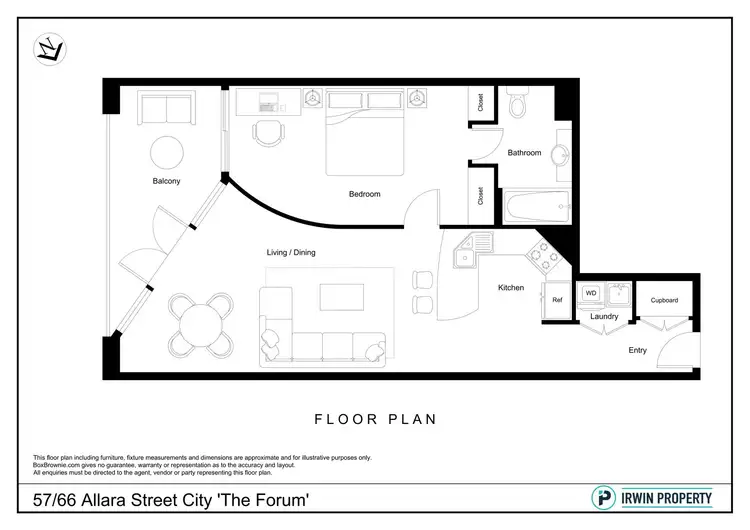 Floorplan of Homely apartment listing, 57/66 Allara Street, City ACT 2601
