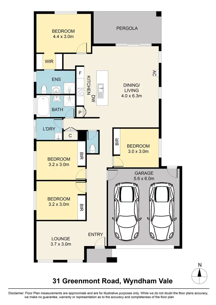Floorplan of Homely house listing, 31 Greenmont Road, Wyndham Vale VIC 3024