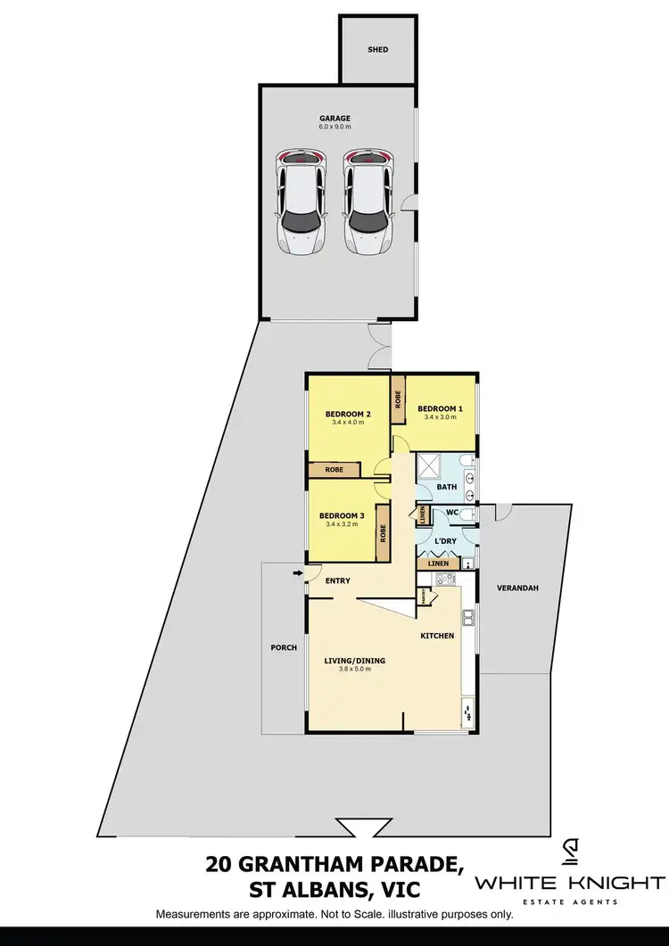 Floorplan of Homely house listing, 20 Grantham Parade, St Albans VIC 3021