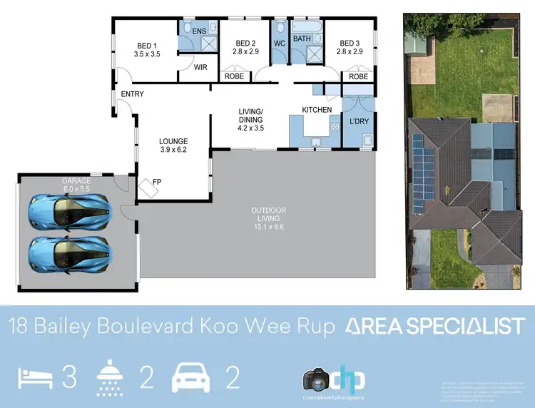 Floorplan of Homely house listing, 18 Bailey Boulevard, Koo Wee Rup VIC 3981