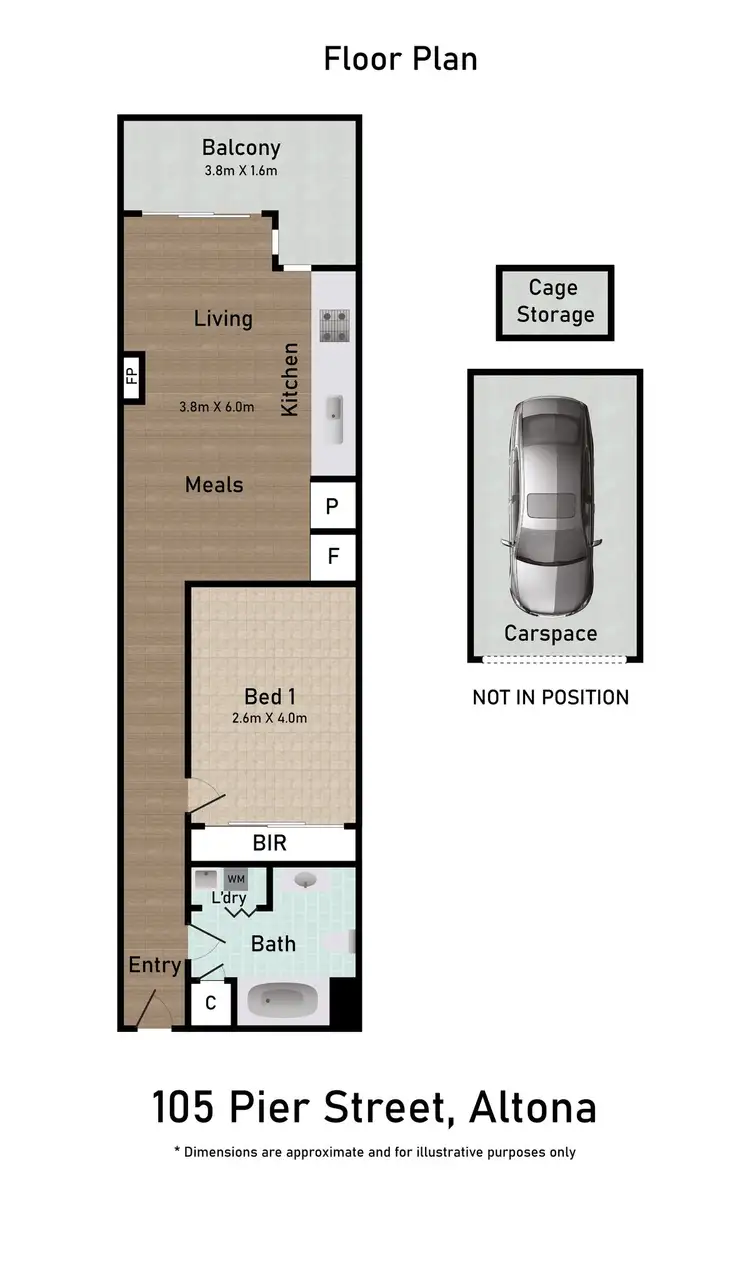 Floorplan of Homely apartment listing, 209/105 Pier Street, Altona VIC 3018