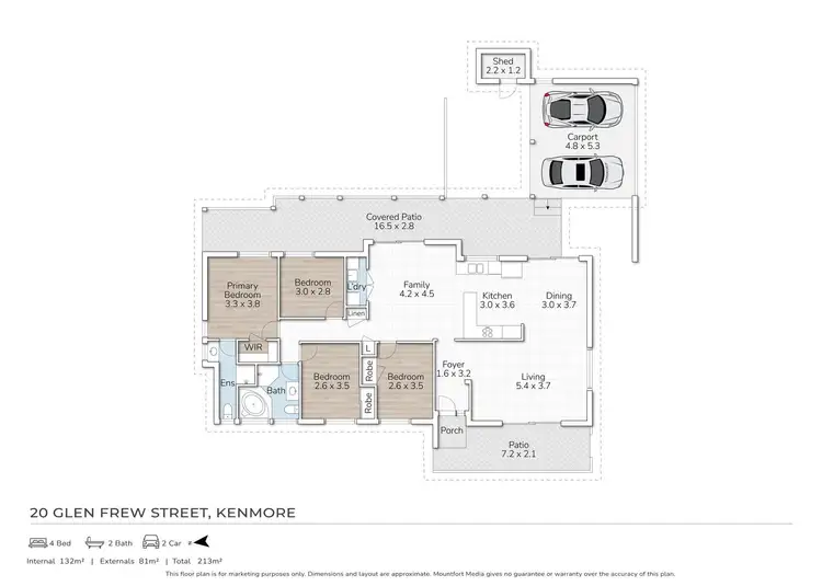 Floorplan of Homely house listing, 20 Glen Frew Street, Kenmore QLD 4069