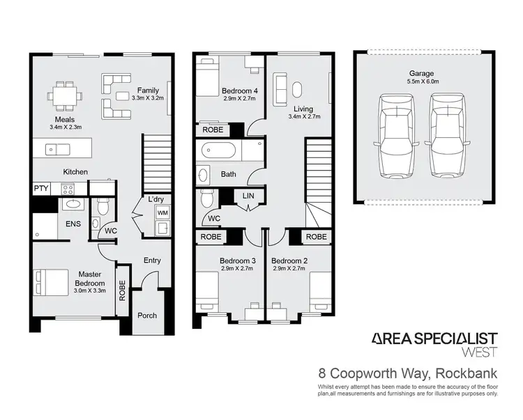 Floorplan of Homely house listing, 8 Coopworth Way, Rockbank VIC 3335