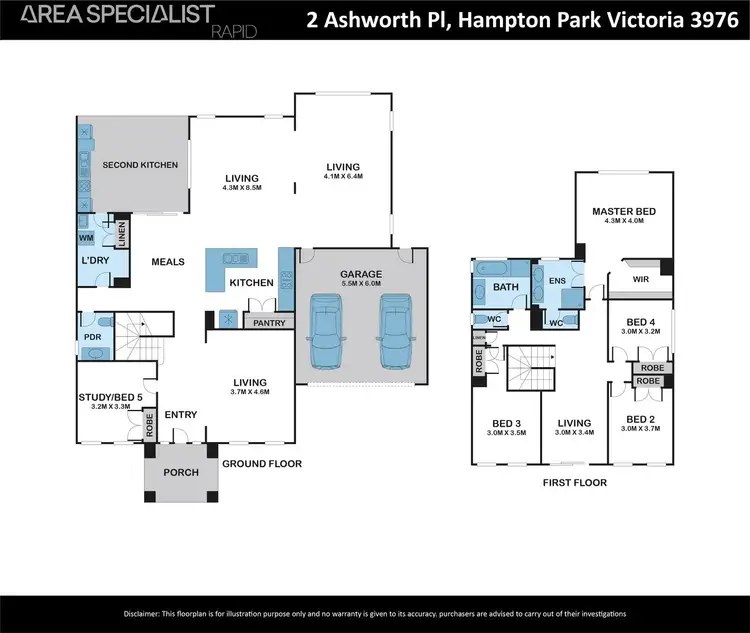 Floorplan of Homely house listing, 2 Ashworth Place, Hampton Park VIC 3976