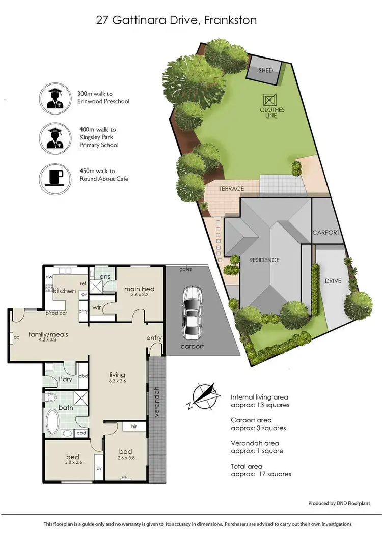 Floorplan of Homely house listing, 27 Gattinara Drive, Frankston VIC 3199