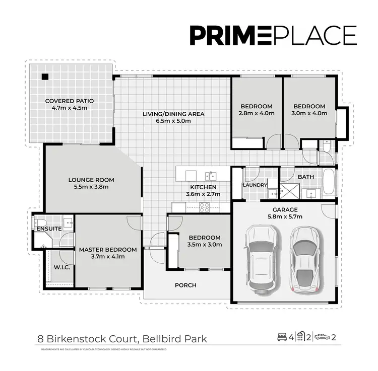 Floorplan of Homely house listing, 8 BIRKENSTOCK COURT, Bellbird Park QLD 4300