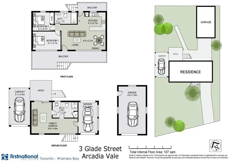 Floorplan of Homely house listing, 3 Glade Street, Arcadia Vale NSW 2283
