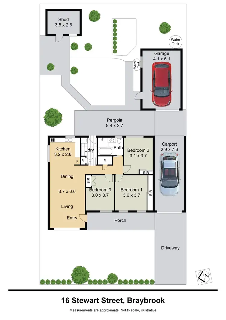 Floorplan of Homely house listing, 16 Stewart Street, Braybrook VIC 3019