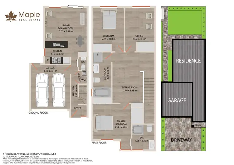 Floorplan of Homely townhouse listing, 4 Roseburn Avenue, Mickleham VIC 3064