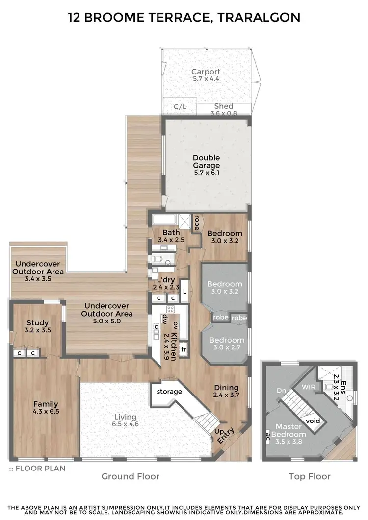 Floorplan of Homely house listing, 12 Broome Terrace, Traralgon VIC 3844